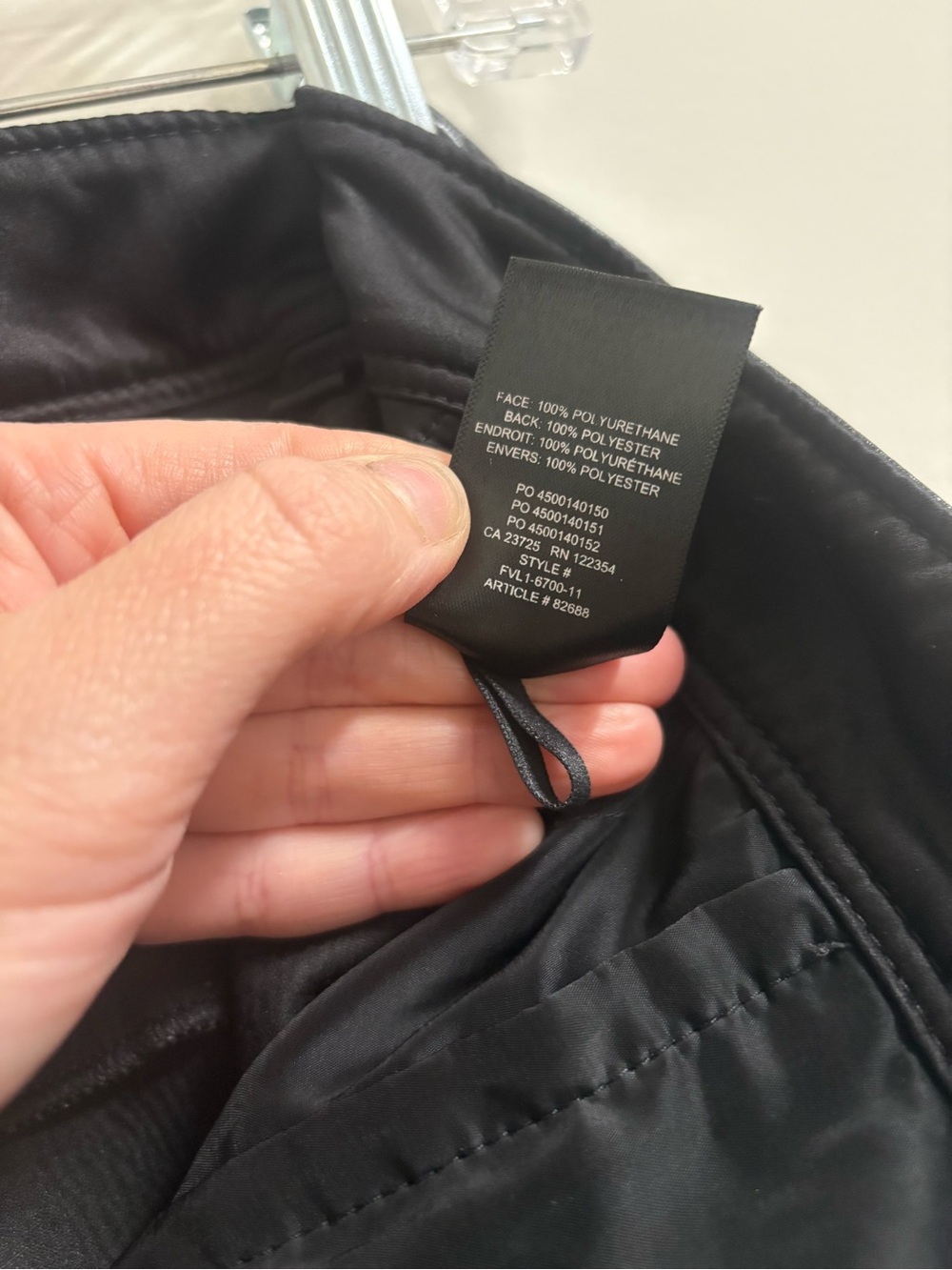 Babaton Command Cropped Black Faux Leather Pants Size 4 - Picture 8 of 11